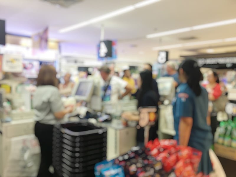 Grocery store checkout sm